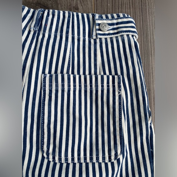 NWT Urban Outfitters BDG super high rise striped trouser shorts 100% cotton - Picture 7 of 13